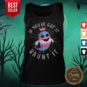 Cute Transgender Ghost Funny Halloween Pun Trans Pride Quote Tank Top