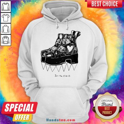 Top Deathstud Boots Join The Club Official Hoodie- Design By Handstee.com