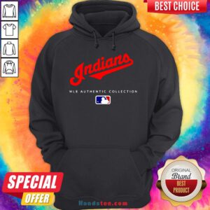 Top Mlb Authentic Collections Cleveland Indians Hoodie- Design By Handstee.com