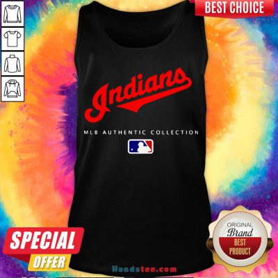 Top Mlb Authentic Collections Cleveland Indians Tank Top- Design By Handstee.com