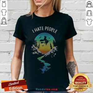 Witch Go Camping I Hate People Halloween V-neck - Design By Handstee.com