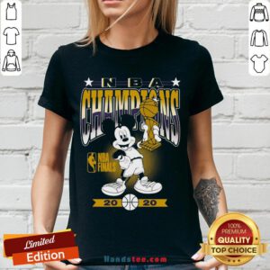 Lakers 2020 NBA Champions Mickey Mouse V-neck - Design By Handstee.com