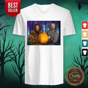 Marc And Fausto Wedding Monsters Pumpkin Halloween V-neck