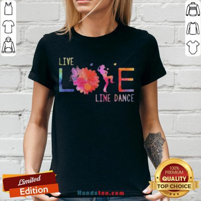 Colorful Live Life Line Dance 2020 V-neck - Design by Handstee.com