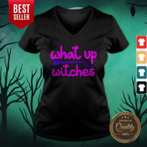 What Up Witches Halloween V-neck