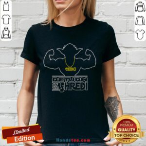 Funny Star Wars Giant Yoda Return Of The Shredi V-neck
