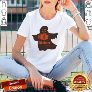Ghost Hidin' Biden Trump 2020 Halloween V-neck