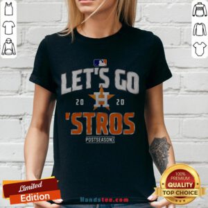 Grateful Let's Go Houston Astros 2020 Postseason V-neck - Design By Handstee.com