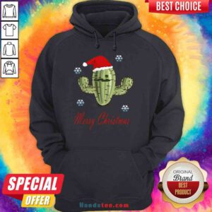 Awesome Cactus Santa Merry Christmas Succulent Plants Hoodie- Design By Proposetees.com