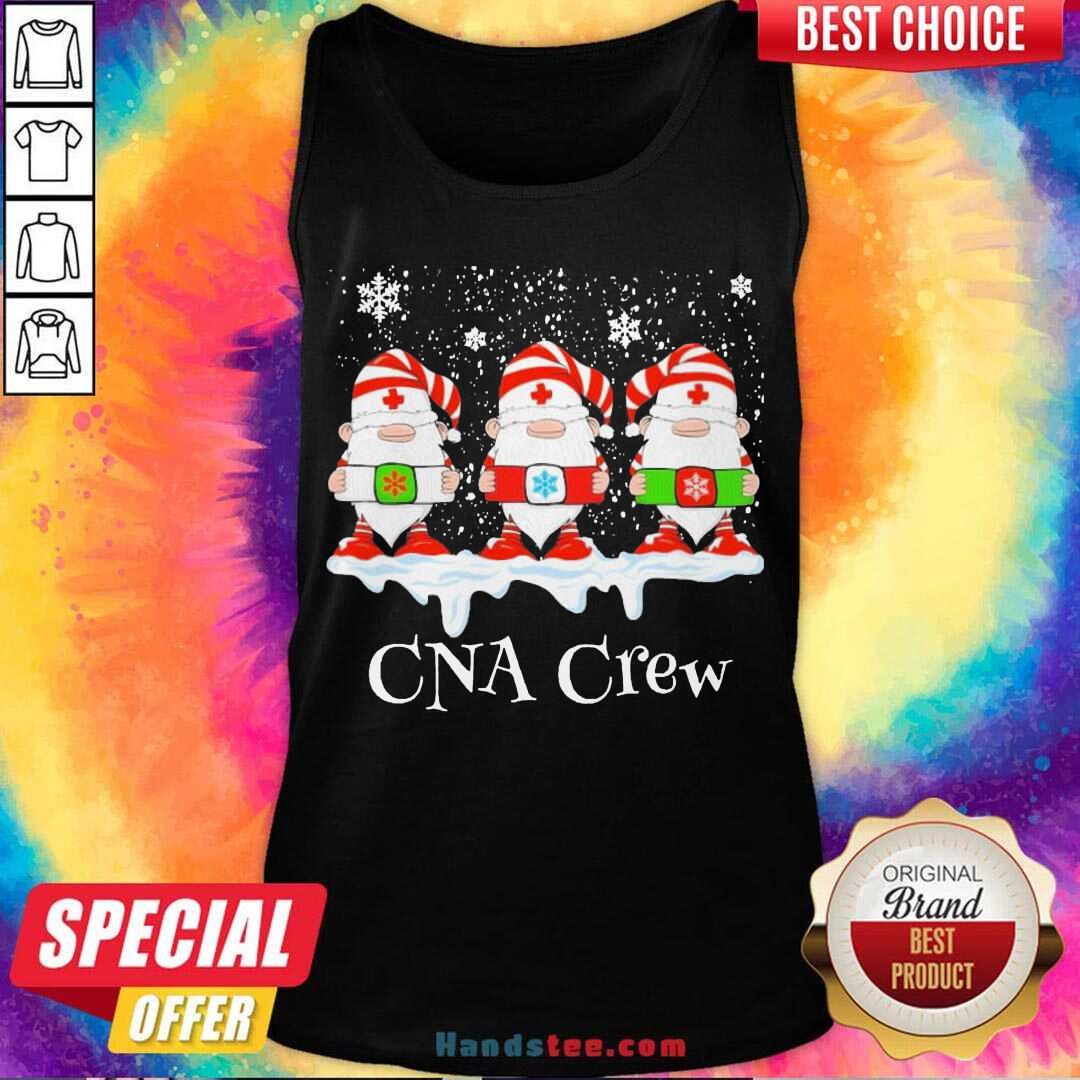 Gnome Nurse CNA Crew Merry Christmas 2020 Tank-Top- Design By Handstee.com