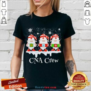 Gnome Nurse CNA Crew Merry Christmas 2020 V-neck- Design By Handstee.com