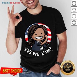 Kamala Harris Strong Girl Yes We Kam American Flag Shirt- Design By Proposetees.com