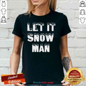 Awesome Let It Jeezy Snow Man V-neck- Design By Proposetees.com