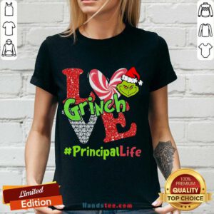 Awesome Love Grinch #Principal Life Christmas V-neck- Design By Handstee.com