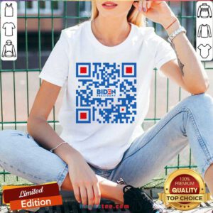 Awesome Qr Code President Biden V-neck- Design By Handstee.com