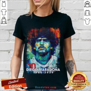 Retro Vintage Diego Maradona 1960-2020 V-neck- Design By Handstee.com