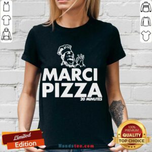 Washington Bicentennial Marci Pizza 20 Minutes V-neck- Design By Handstee.com