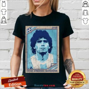 Diego Armando Maradona - 10 Forever V-neck- Design By Handstee.com