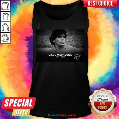 Diego Maradona 30 10 1960 – 25 11 2020 Rip Legend Never Die Signature Tank-Top- Design By Handstee.com