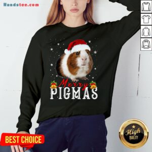 Funny Guinea Pig Christmas Santa Sweatshirt- Design By Handstee.com