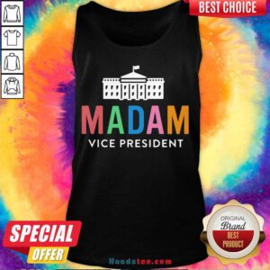 Funny Madam Vice President Colorful White House First Tank Top- Design By Handstee.com