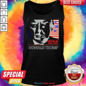 Funny Potus 45 2016-2020 Donald Trump American Flag Tank-Top- Design By Proposetees.com