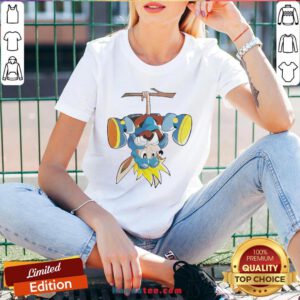 Funny Sonic Monkey Rocket Knight V-neck- Design By Handstee.com