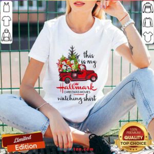 Funny The Peanuts This Is My Hallmark Christmas Movies Watching V-neck- Design By Handstee.com