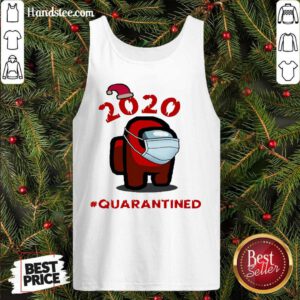 Among Us Christmas #Quarantined Face Mask Tank-Top- Design By Handstee.com