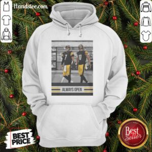 Good Ben Roethlisberger Justin Hunter Always Open Pittsburgh Steelers Hoodie- Design By Handstee.com