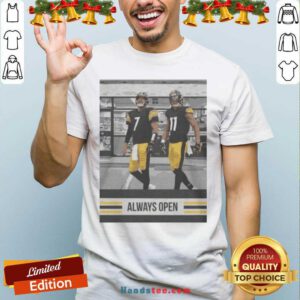 Good Ben Roethlisberger Justin Hunter Always Open Pittsburgh Steelers Shirt- Design By Handstee.com