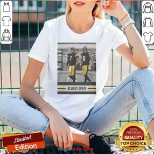 Good Ben Roethlisberger Justin Hunter Always Open Pittsburgh Steelers V-neck- Design By Handstee.com