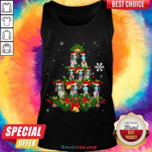 Good Cavalier King Charles Spaniel Christmas Tree Dog Mask Xmas Cute Gift Tank Top- Design By Handstee.com