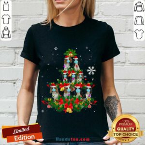 Good Cavalier King Charles Spaniel Christmas Tree Dog Mask Xmas Cute Gift V-neck- Design By Handstee.com