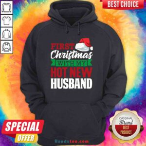 Good First With My Hot New Hat Santa Christmas Hoodie- Design By Proposetees.com