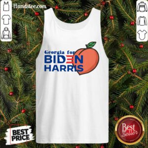 Good Georgia For Biden Harris Peach Tank-Top- Design By Handstee.com