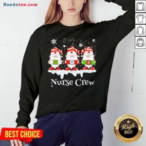 Gnome Nurse Crew Merry Christmas 2020 Sweatshirt- Design By Handstee.com