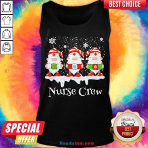 Gnome Nurse Crew Merry Christmas 2020 Tank-Top- Design By Handstee.com