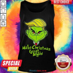 Good Grinch Trump Make Christmas Great Again Tank Top- Design By Handstee.com