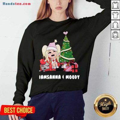 Iamsanna And Moody Tree Christmas Sweatshirt- Design By Handstee.com