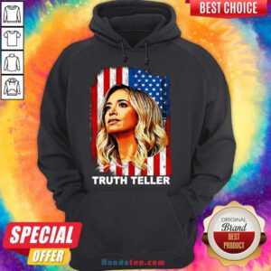 Good Kayleigh Mcenany Truth Teller American Flag Hoodie- Design By Handstee.com