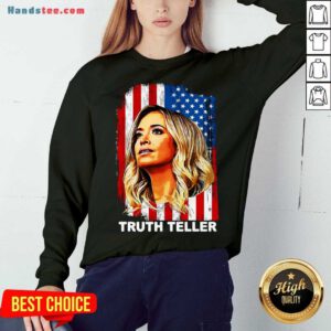 Good Kayleigh Mcenany Truth Teller American Flag Sweatshirt- Design By Handstee.com