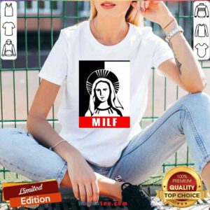 Good Milf Virgin Mary For Christmas V-neck- Design By Proposetees.com