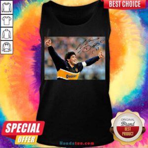 RIP Diego Maradona 1960 2020 Legend Never Die Signature Tank-Top- Design By Handstee.com