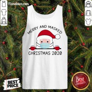 Good Santa Claus Face Mask Merry And Masked Christmas 2020 Sweat Tank Top- Design By Handstee.com