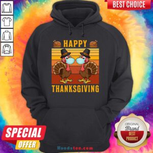 Good Thanksgiving 2020 Turkey With Mask Retro Vintage Hoodie- Design By Handstee.com
