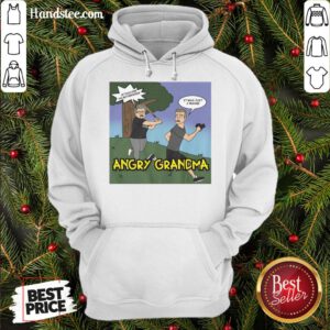 Happy Angry Grandma Cartoon Hoodie- Design By Handstee.com