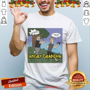 Happy Angry Grandma Cartoon Shirt- Design By Handstee.com
