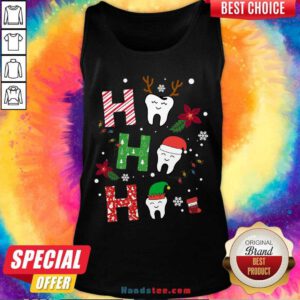 Happy Dental Reindeer Santa Elf Ho Ho Ho Merry Christmas Sweater Tank Top- Design By Handstee.com