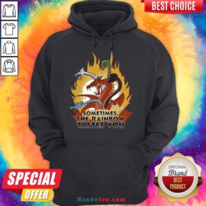 Happy Dragons Sometimes The Rainbow Tastes You Hoodie- Design By Handstee.com
